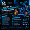 Création de Designs Publicitaires Professionnels pour Réseaux Sociaux
