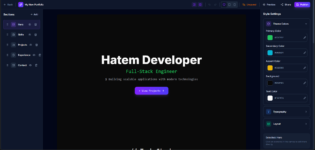 I will design and develop full stack applications سأقوم بتصميم وتطوير تطبيقات متكاملة