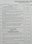 Proposition des prix