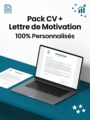 Pack CV + Lettre de motivation personnalisés