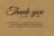 thank you card