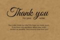 thank you card