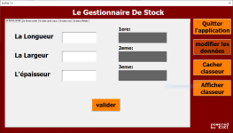 saisie Word et Excel et programmation d&rsquo;applications gestion de stock sur VBA