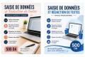 Saisie de données et rédaction de textes