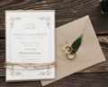 Design de carte d&rsquo;invitation pour mariage